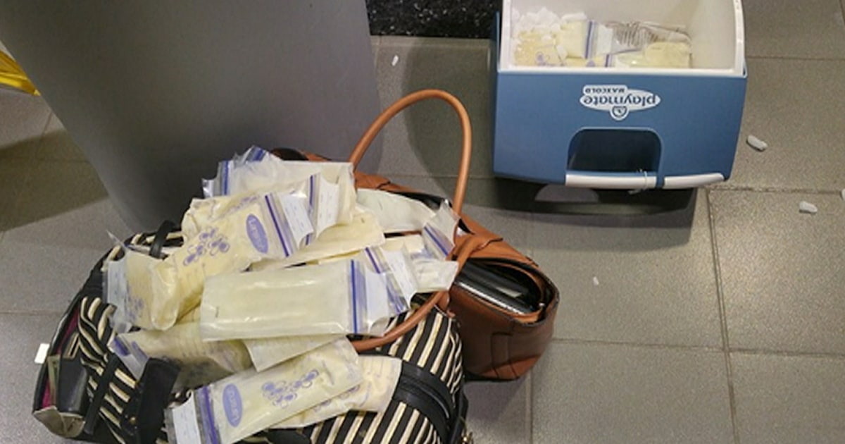 Breast milk on a plane One mom’s battle resonates online