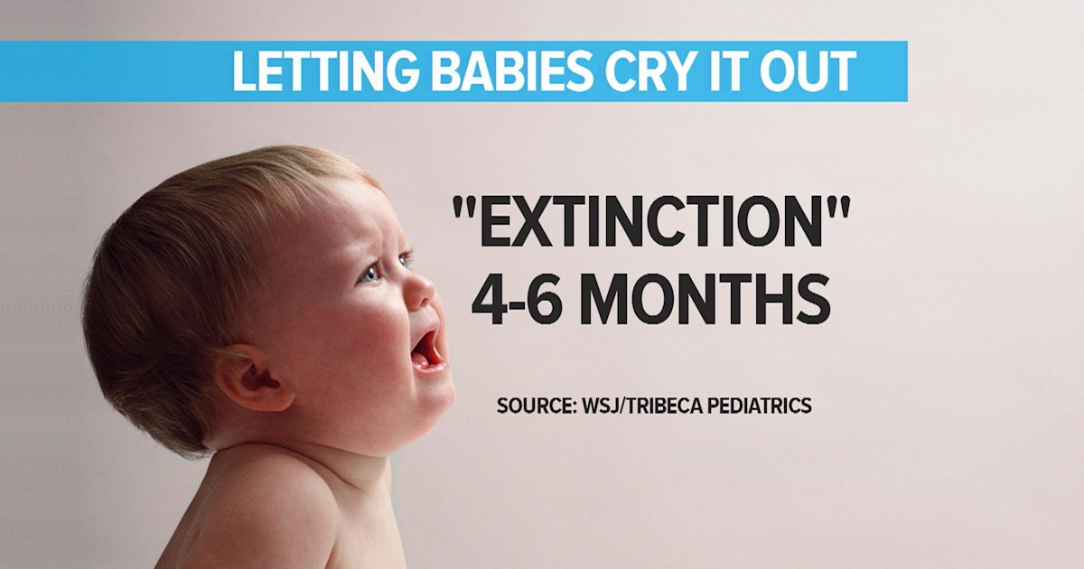Letting baby cry it out at 1 clearance month