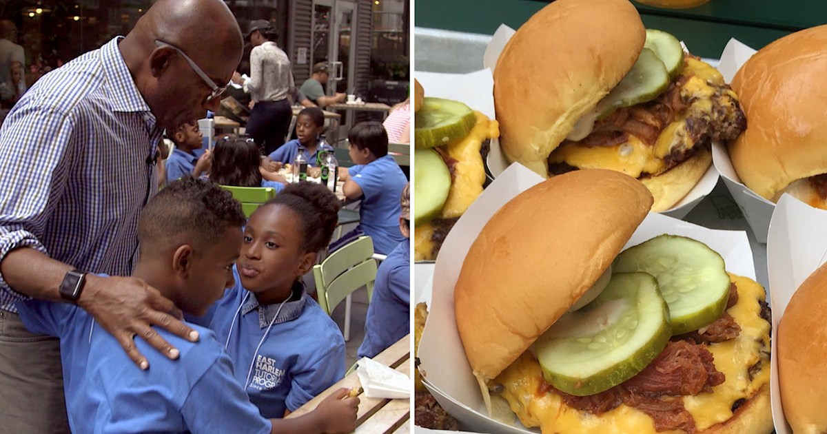 Al Roker debuts new Shake Shack ‘Roker Burger’ and these kids love it!