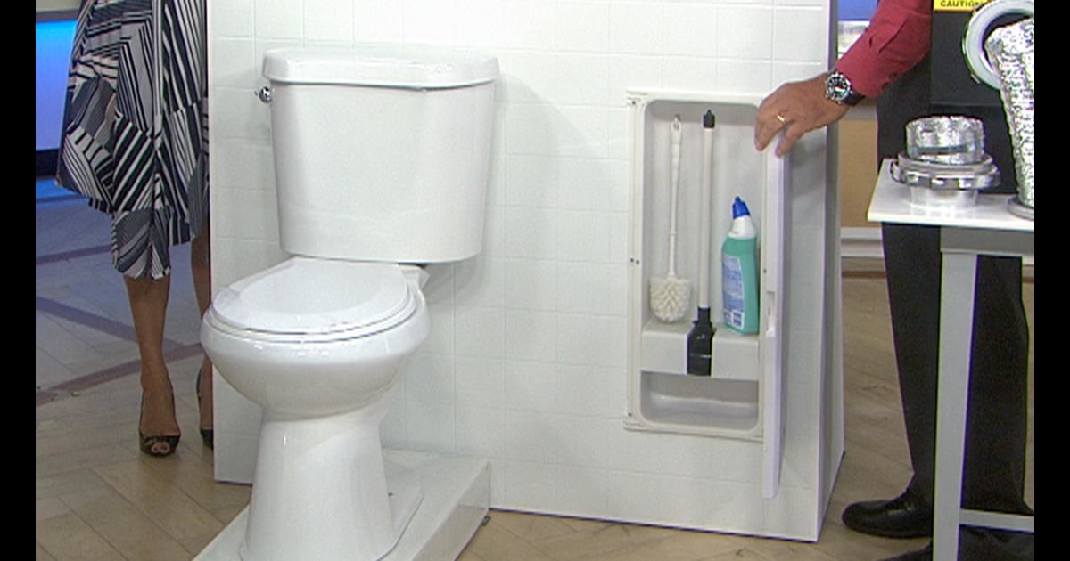 Here’s a simple way to hide your toilet brush and plunger