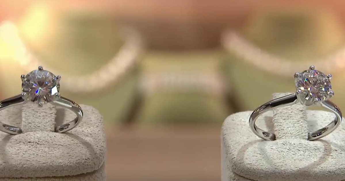 Can you tell which is a real diamond and which is a cheaper gemstone