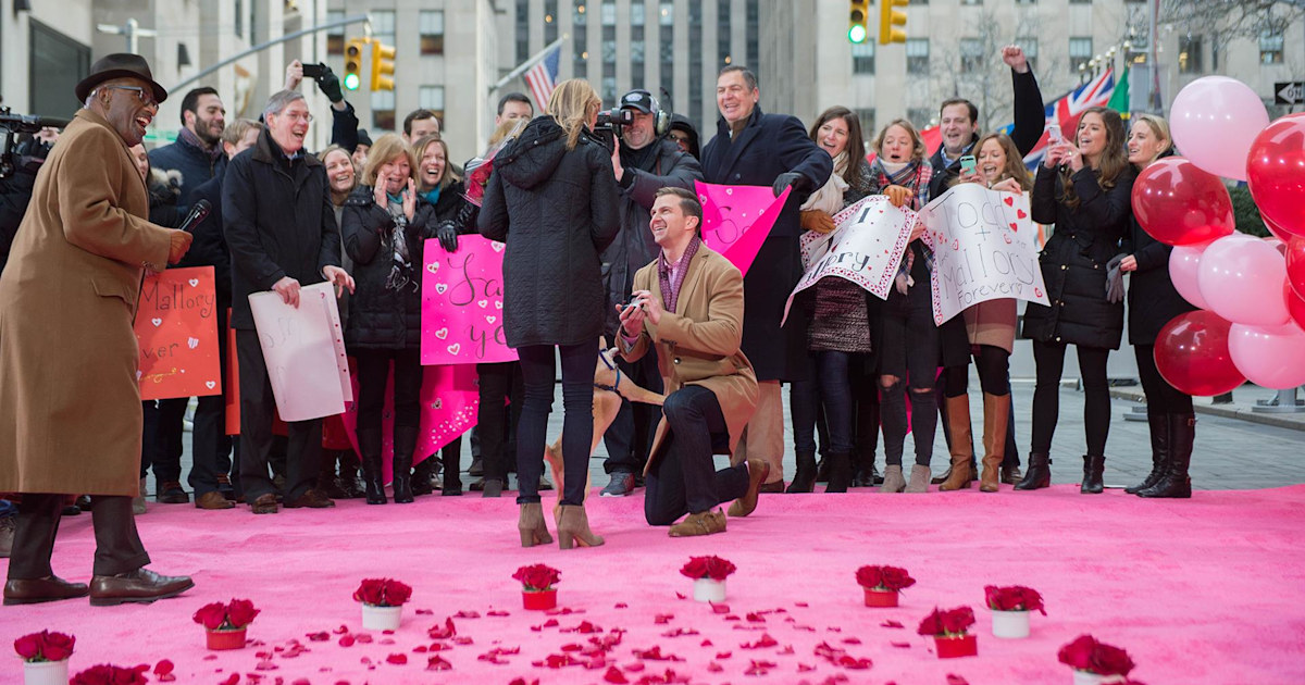 Watch this woman get a surprise Valentine’s Day proposal live on TODAY