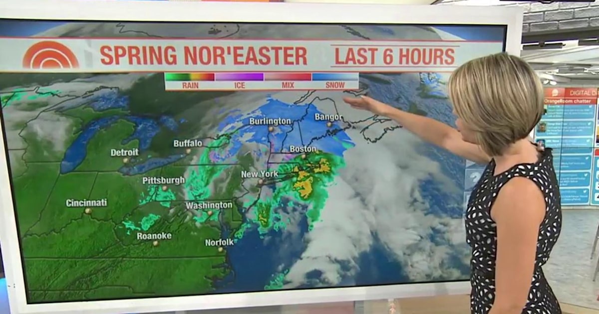 Spring nor’easter brings heavy rain, some snow to Northeast