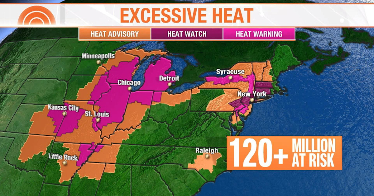 Dangerous heat wave to blanket 120 million people across US