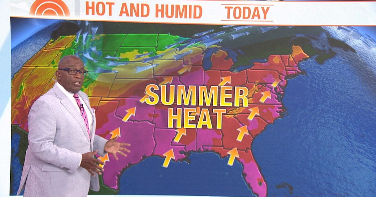 Brutal heat wave blankets eastern half of US