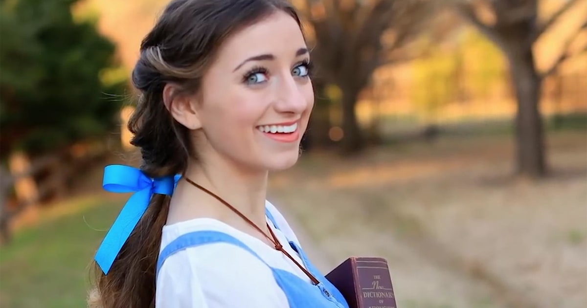 Be Our Guest And Try This Belle From Beauty And The Beast Halloween Hair Tutorial