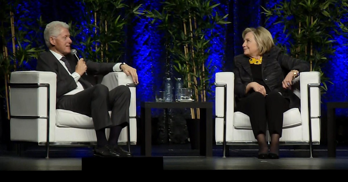 Bill and Hillary Clinton reflect on marriage on speaking tour kickoff