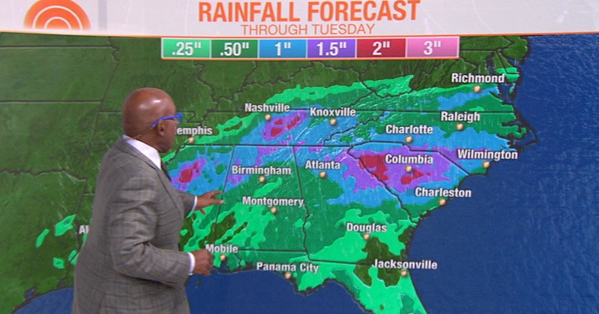 Forecast: Spring storms expected to slam the South