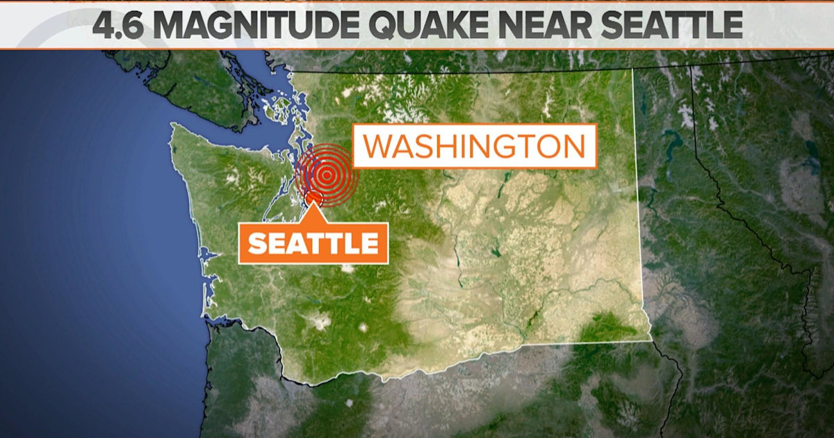 Seattle area rattled by 4.6 magnitude earthquake
