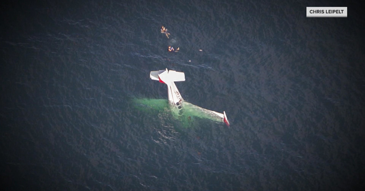 Remarkable rescue after small plane crash in California caught on video