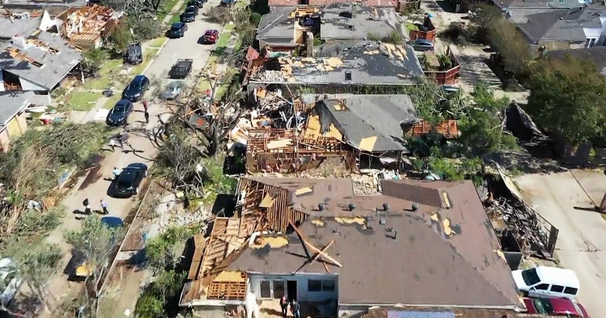 Dallas tornado New images of devastation as storm heads east