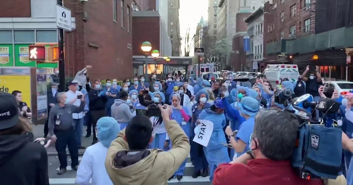 Manhattan health care workers get applause for their heroism