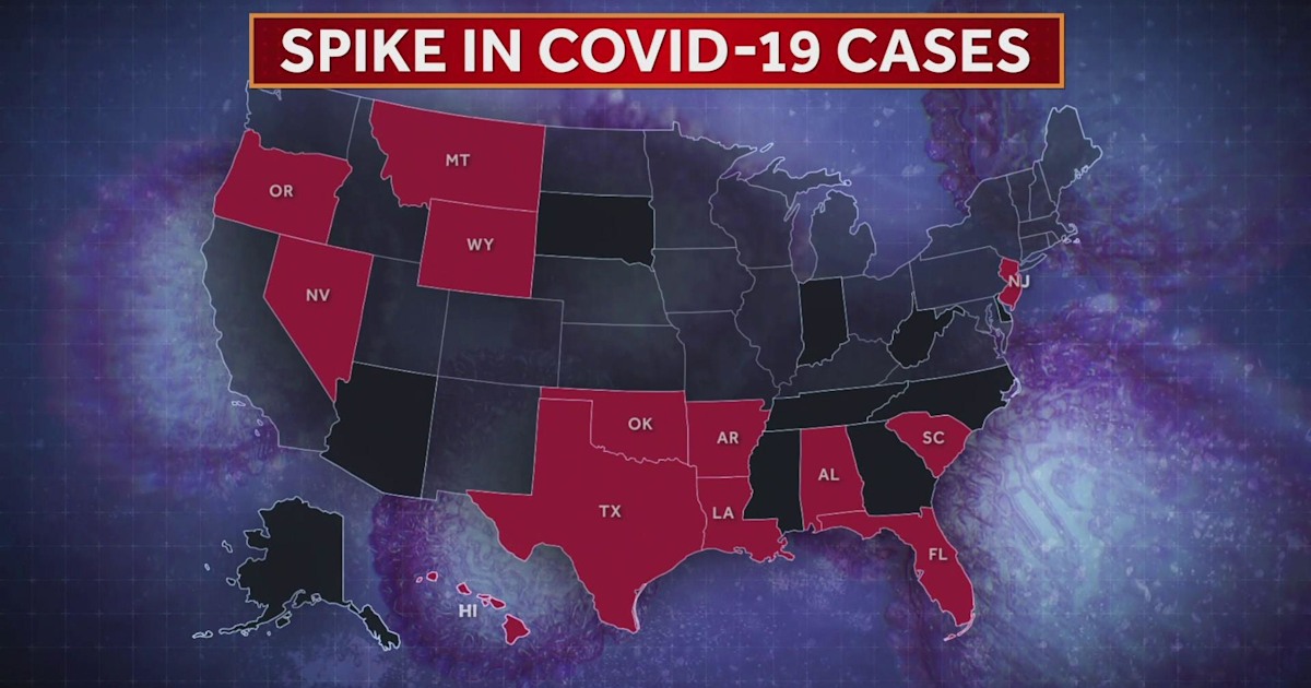 Spiking coronavirus cases across several states cause growing concern