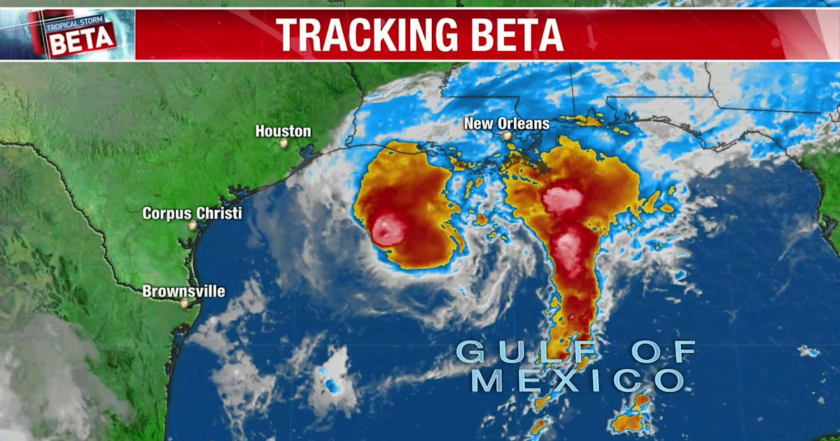 Tropical Storm Beta moving toward Texas and Louisiana