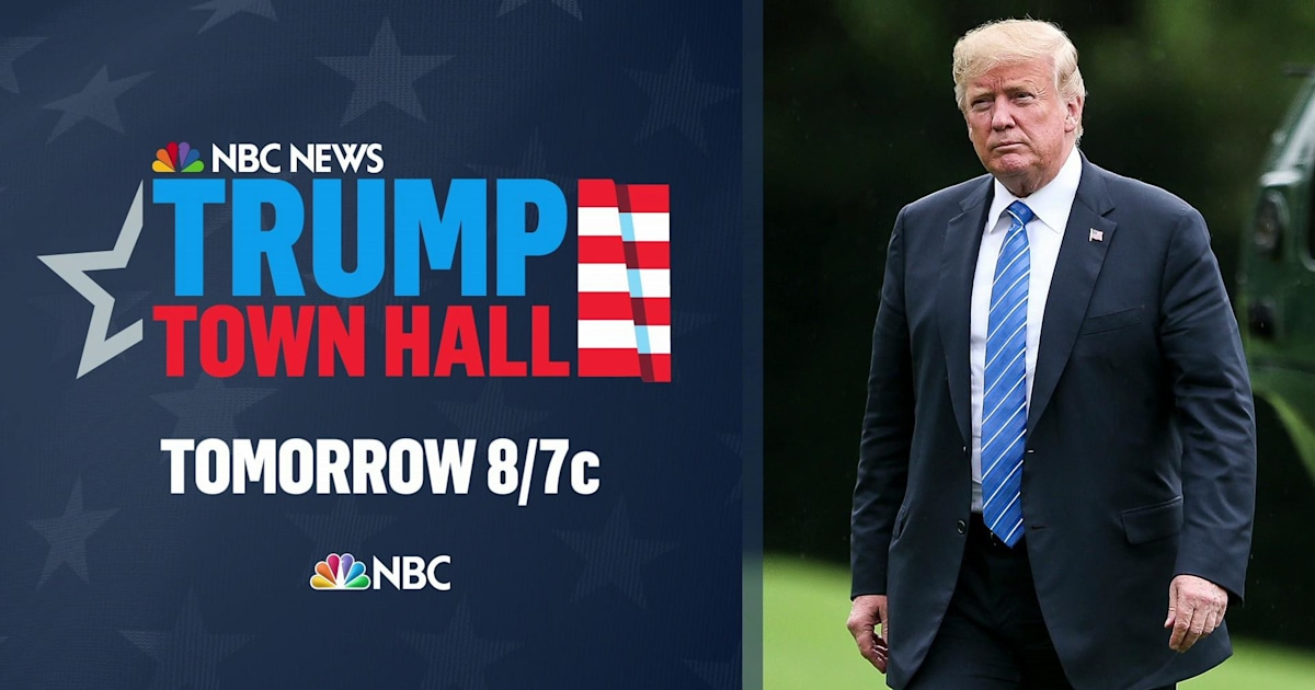 NBC News will hold town hall with President Trump Thursday