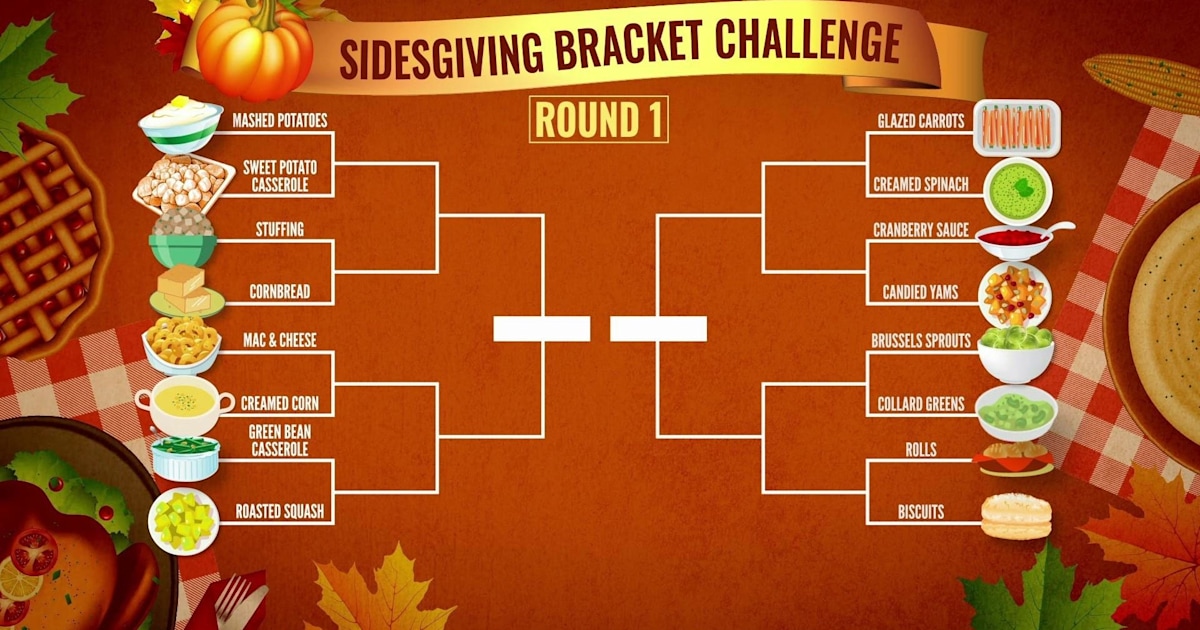 Vote for your Thankgiving faves in TODAY’s Sidesgiving Bracket Challenge