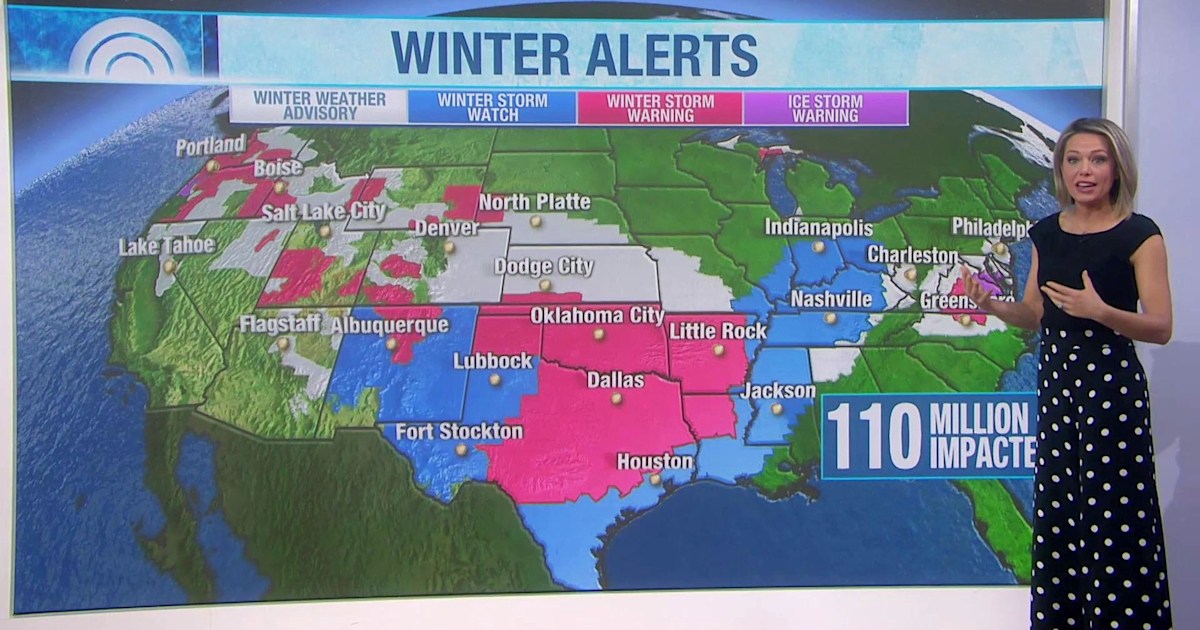 2 winter storms could impact 110 million with snow, rain and ice