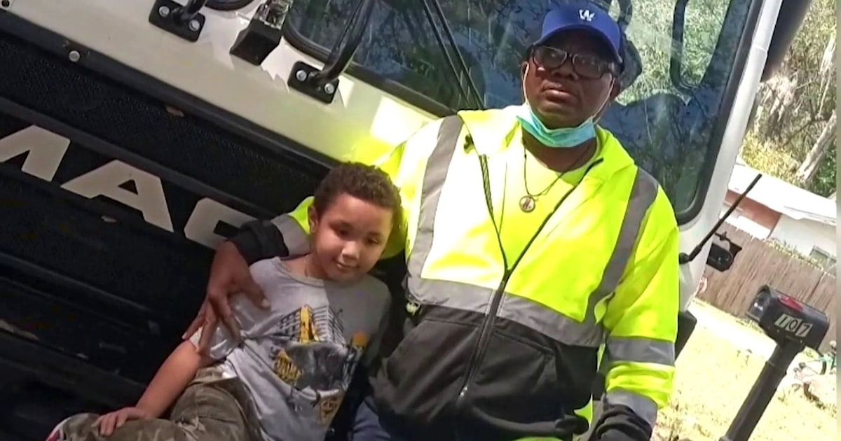 Sanitation worker saves little boy from being crushed in garbage truck