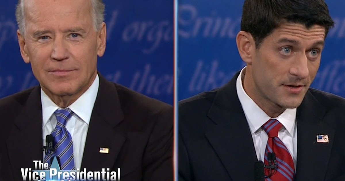 Aggressive Biden on the attack in Ryan debate