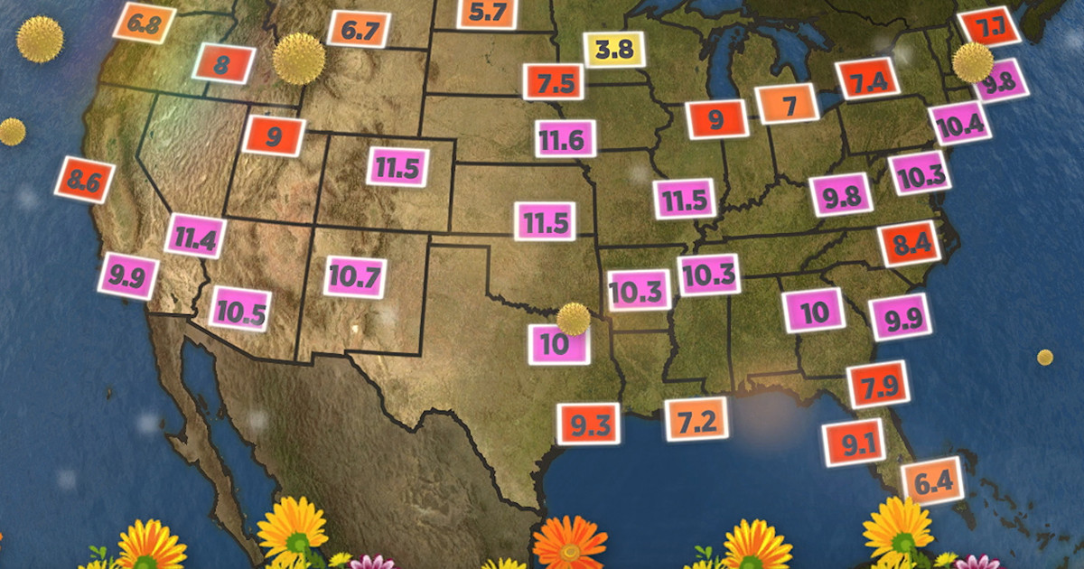 Top 10 Worst Cities For Spring Pollen 9170