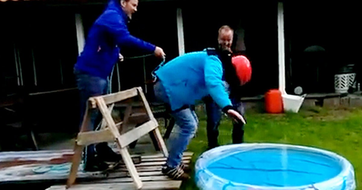 Bachelor sent bungeejumping in a kiddie pool