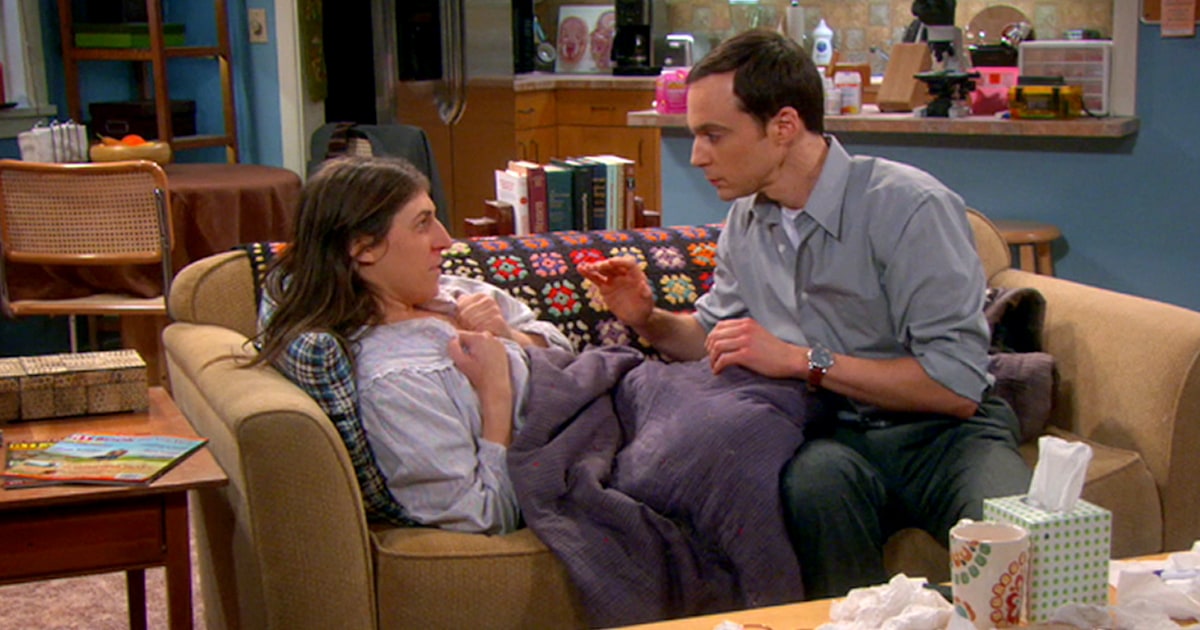 Amy Farrah Fowler (Mayim Bialik) finally gets Sheldon to touch her