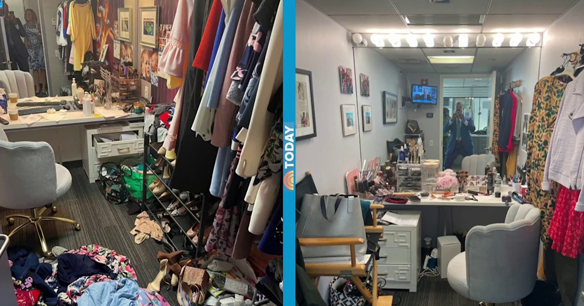 Whose dressing room is messier? Sheinelle and Dylan compare