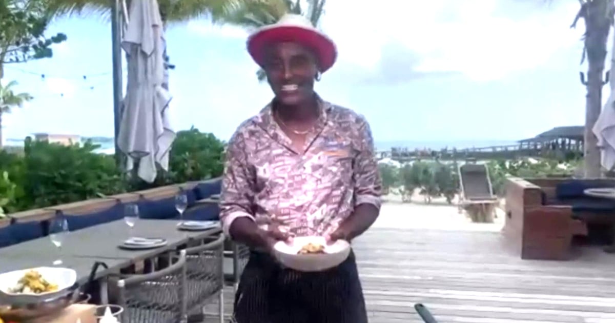 Marcus Samuelsson makes snapper with smoked tomato and fennel broth