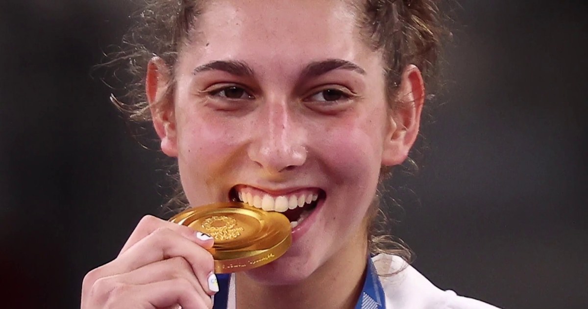 Tokyo medals are ‘not edible’ (but athletes keep biting them anyway)
