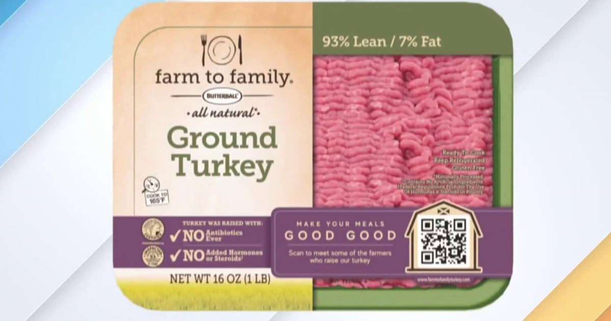 Butterball is recalling over 14,000 pounds of ground turkey products