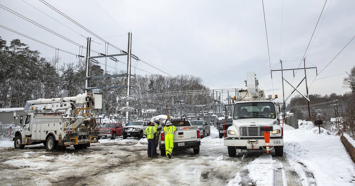 More than 100,000 still without power in Virginia after massive winter ...