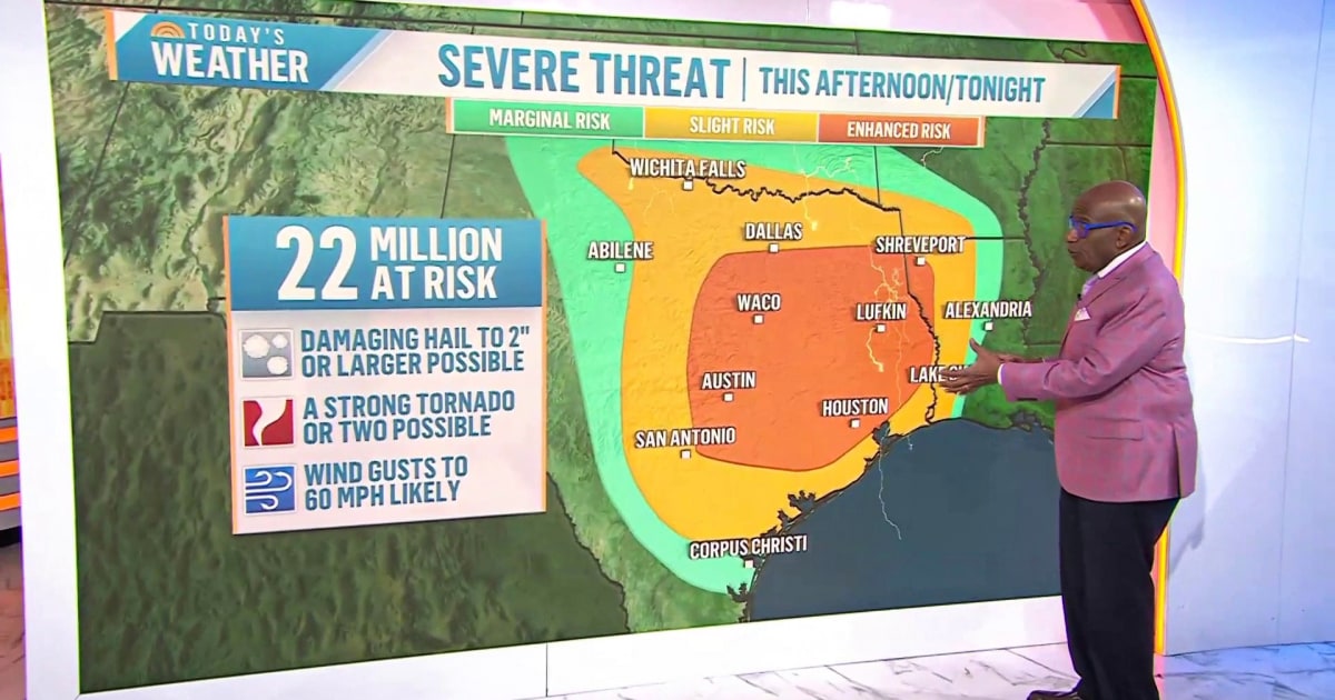 More than 50 million on alert for severe storms to start the week