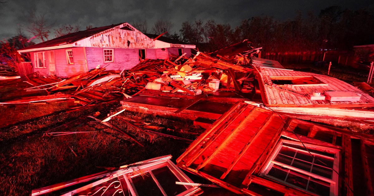 Deadly tornado touches down in Louisiana leaving path of destruction