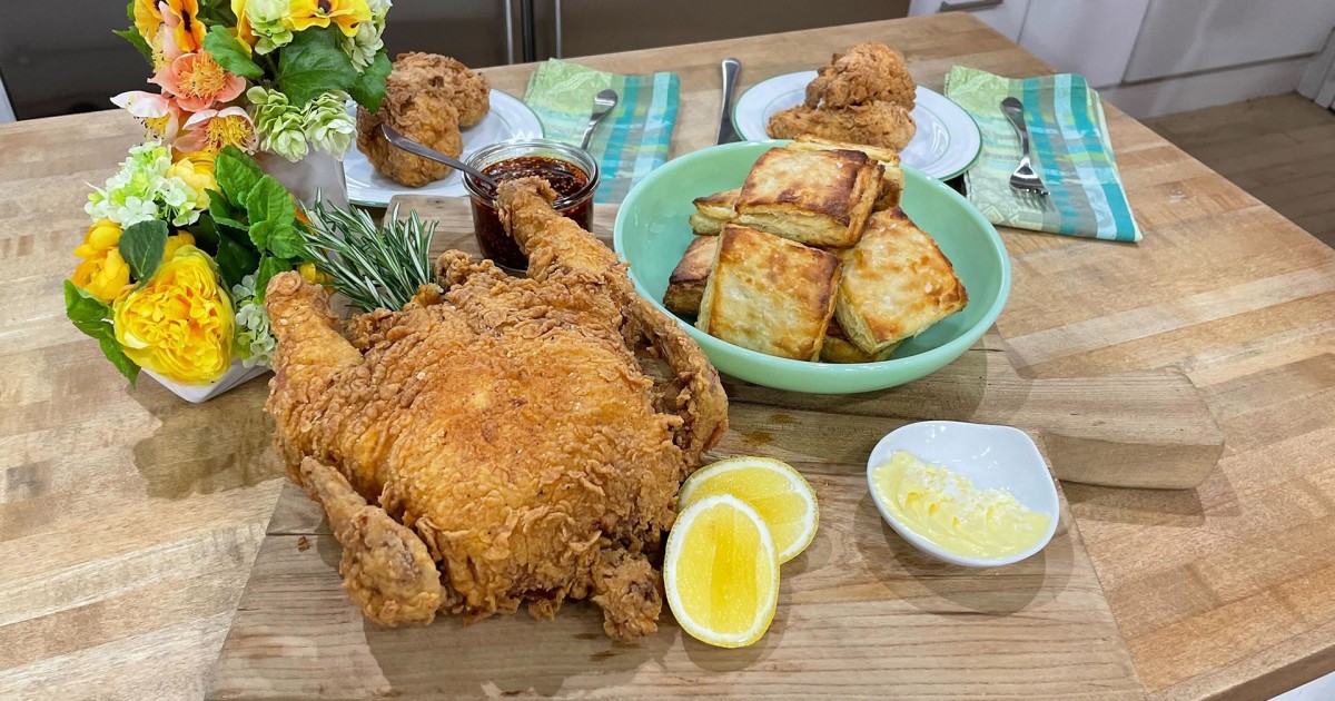 Whole fried chicken and buttermilk biscuits: Get the recipes!