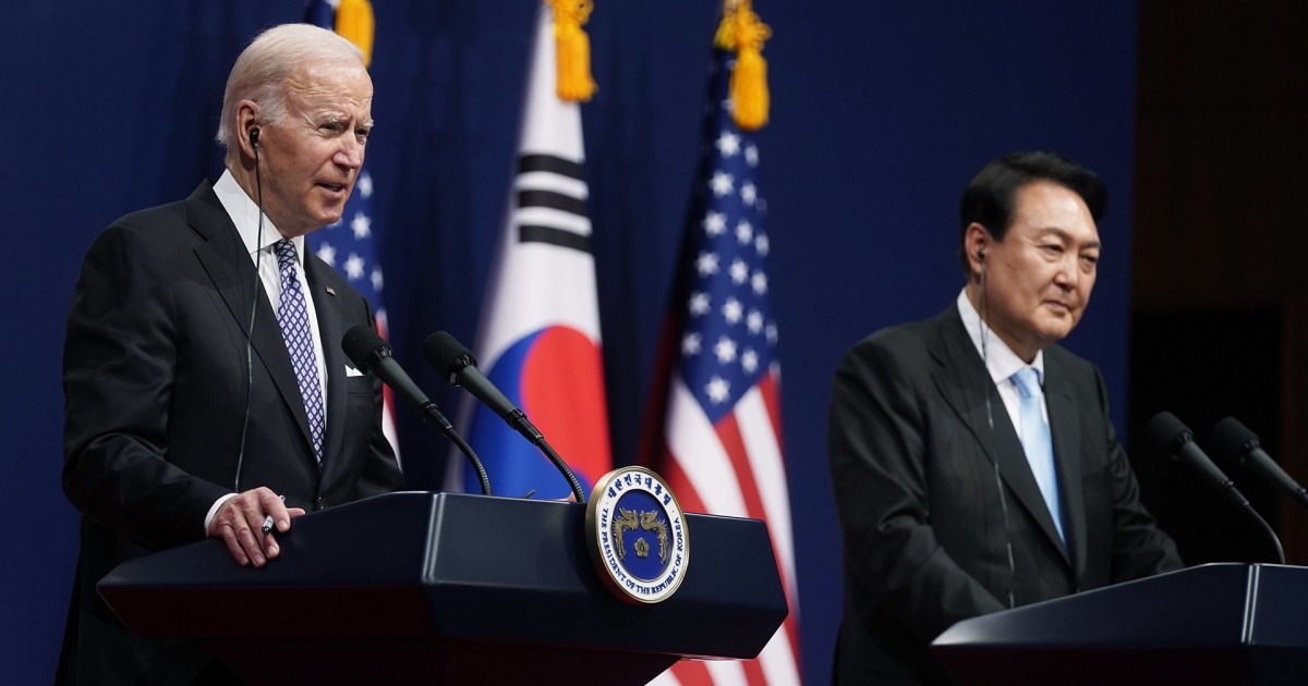 Biden visits South Korean leader amid threats from Kim Jong-Un
