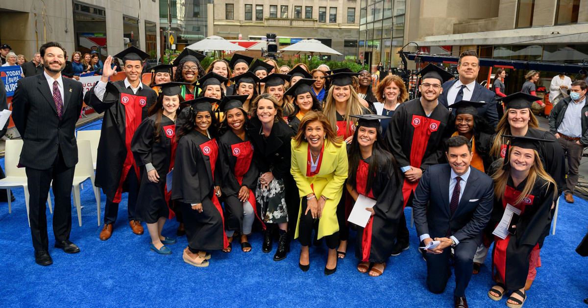 nursing-graduates-surprised-with-gifts-on-today-plaza