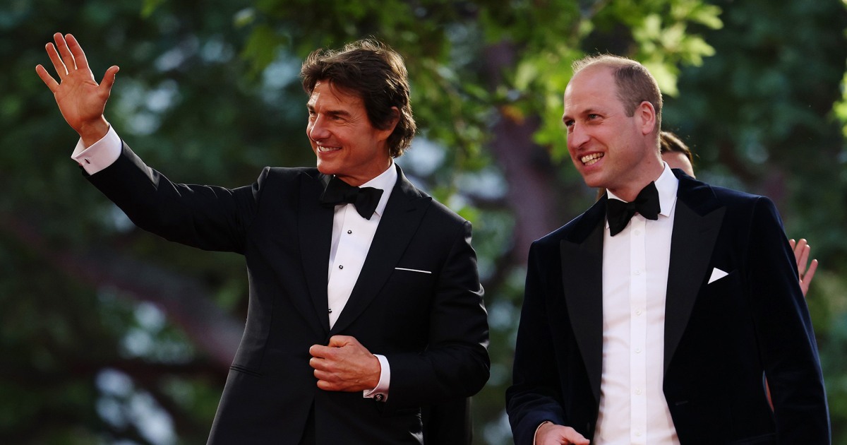Tom Cruise hits ‘Top Gun’ red carpet with William and Kate