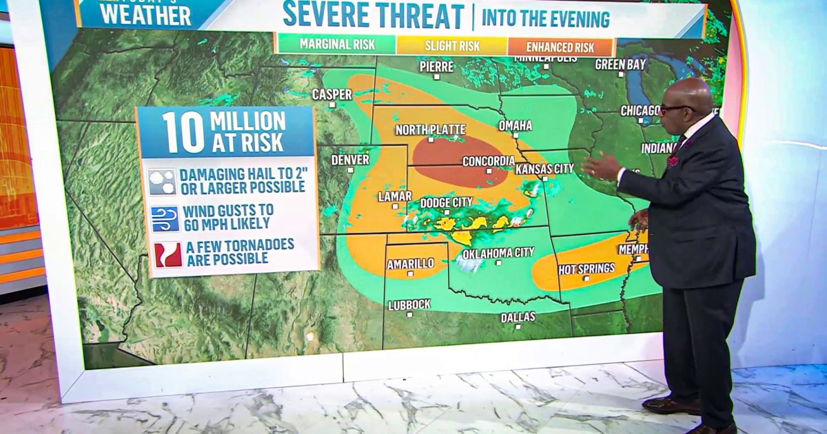 10 million at risk for severe weather on Tuesday