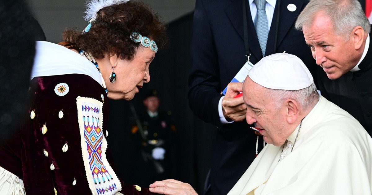 Pope Francis arrives in Canada to apologize to Indigenous groups
