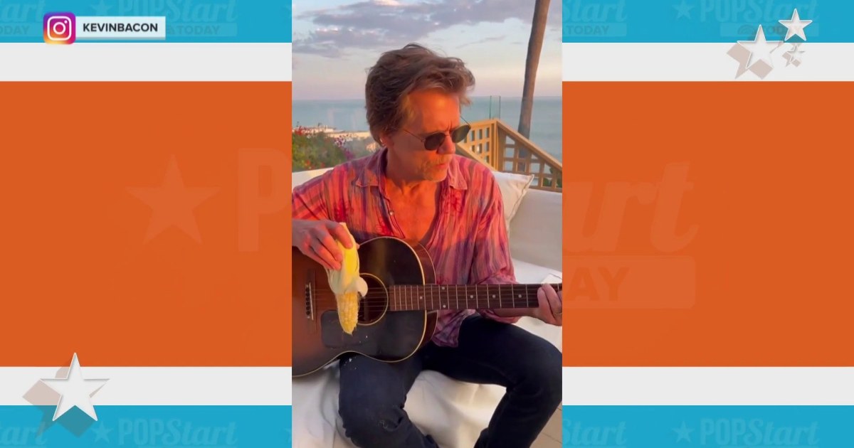 Watch Kevin Bacon perform acoustic version of 'Corn Kid' remix