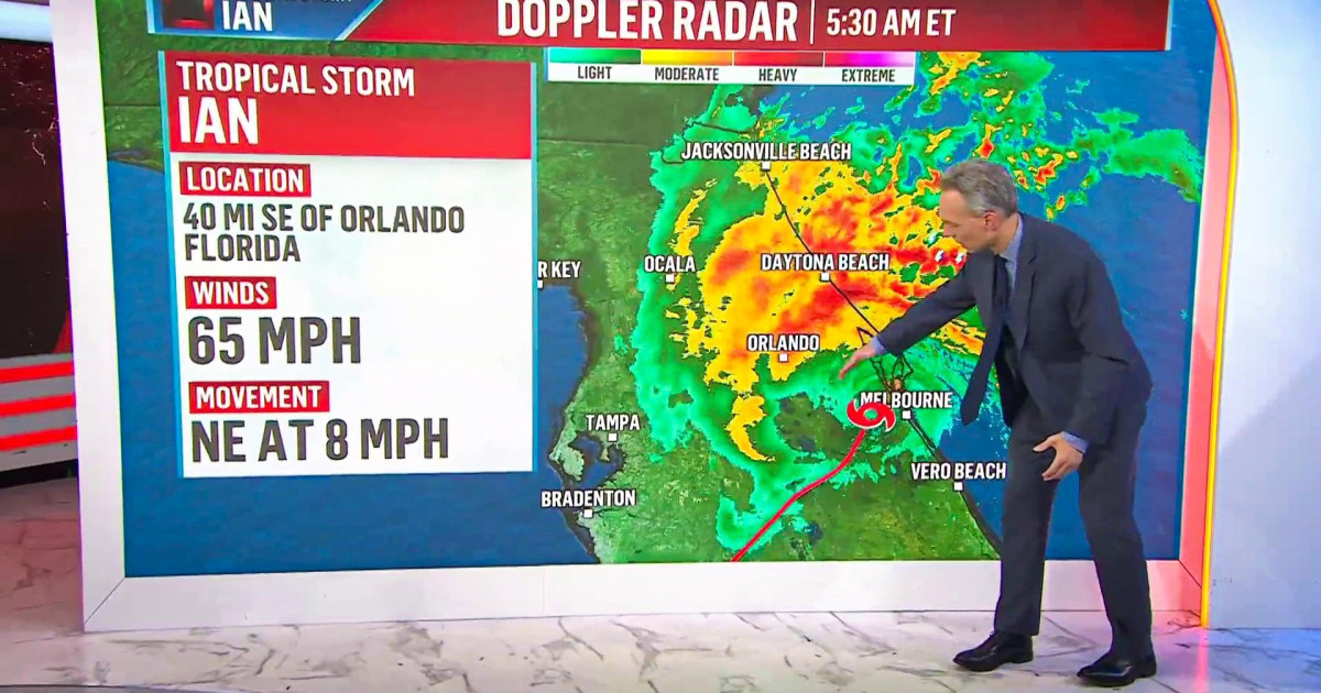 Hurricane Ian downgraded to a tropical storm after making landfall