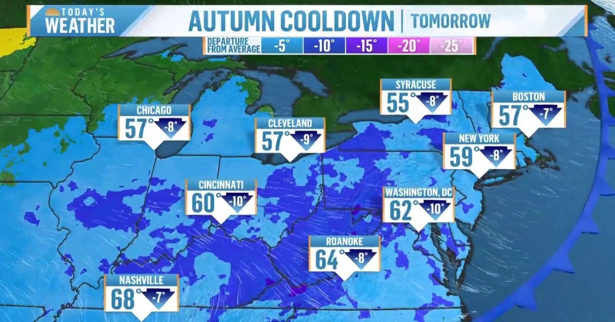 45 million people under freeze alerts amid autumn cool-down