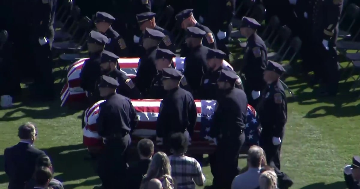 Connecticut community honors police officers killed in ambush