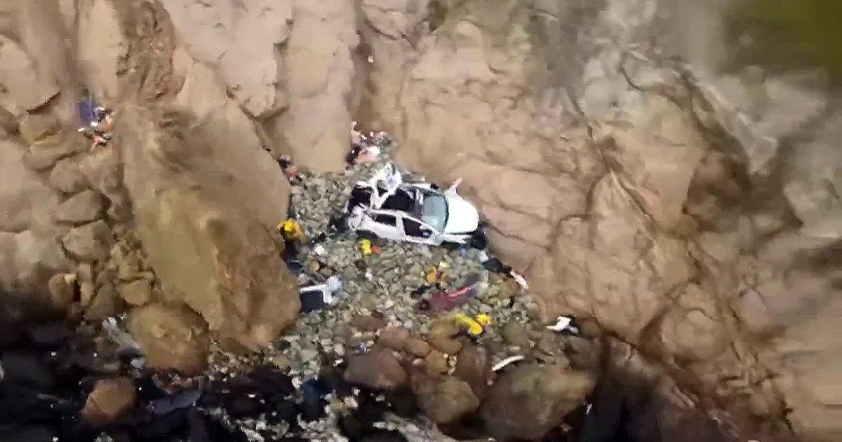 Driver charged with attempted murder after driving Tesla off cliff