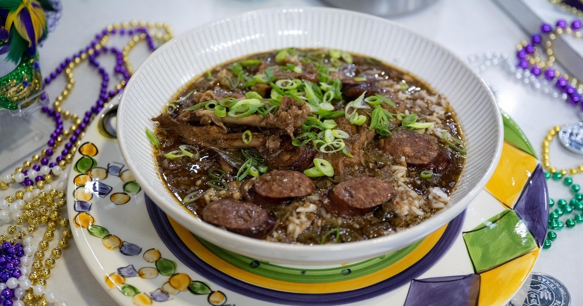 Duck and Andouille gumbo Get the recipe!