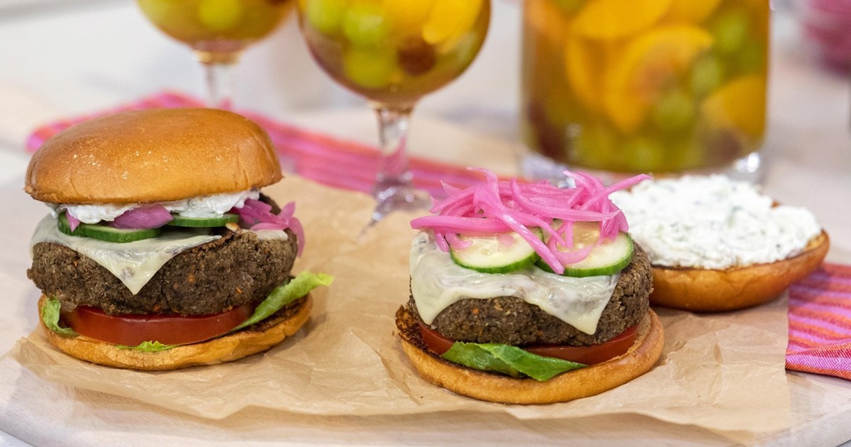 Chickpea burgers from scratch Get Siri Daly’s recipe