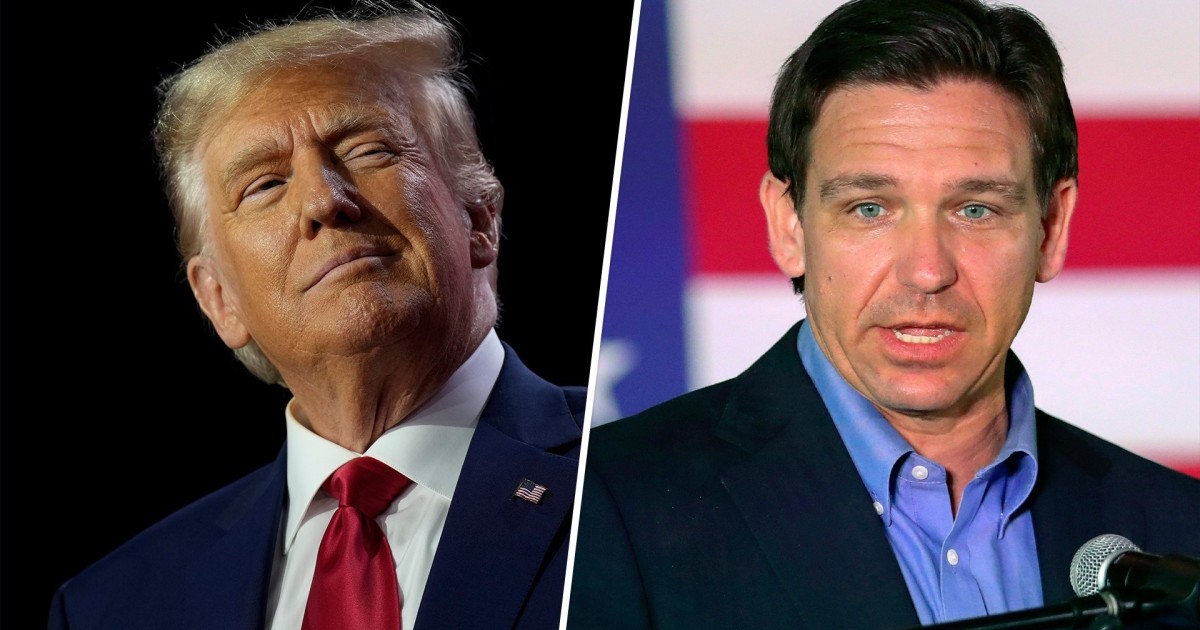 Trump doubles lead over DeSantis, new NBC poll shows