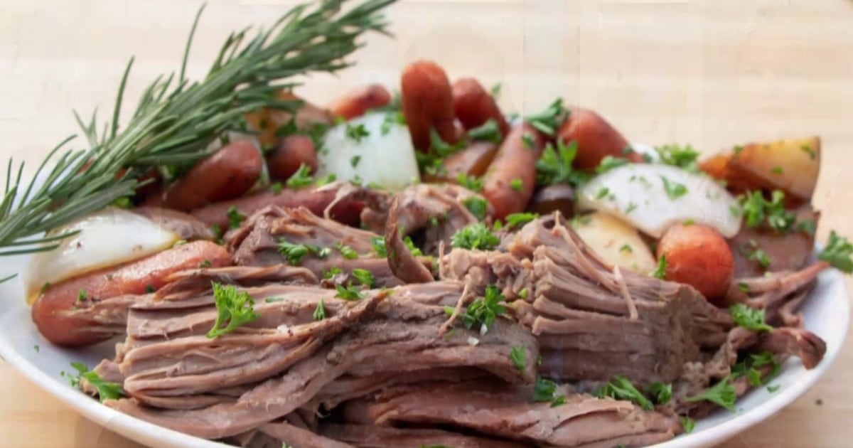 Pot roast dinner on the grill Get the recipe!