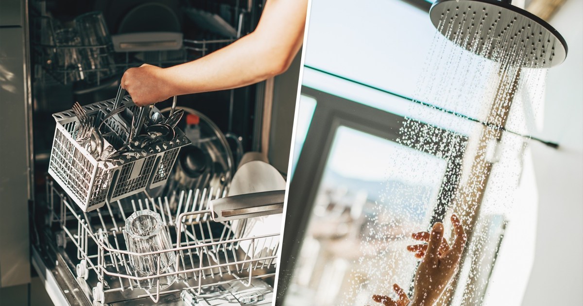 How often should you clean your dishwasher and shower?