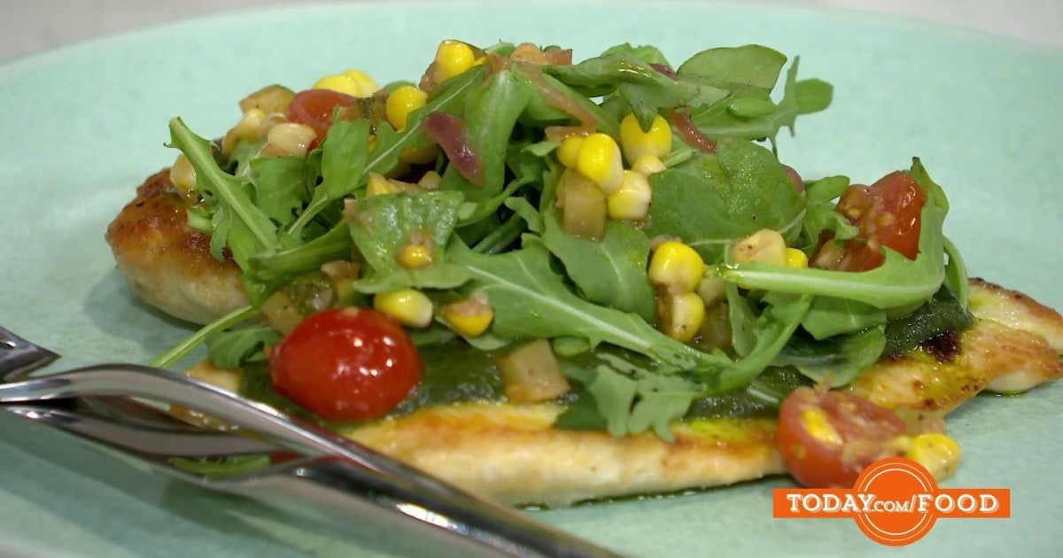 Chicken Paillard with basil pesto: Get Anne Burrell's recipe
